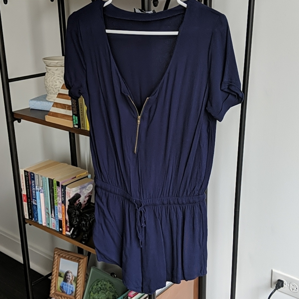 Navy Romper
